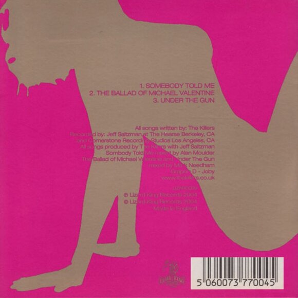 THE KILLERS Somebody Told Me CD LIZARD009 LIMITED EDITION Card Sleeve NEW - Picture 2 of 3